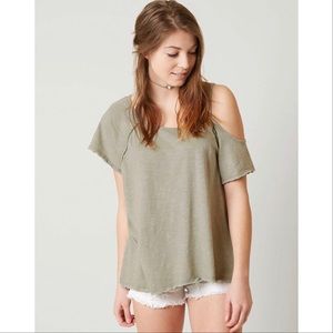Free People Green Coraline Tee Size XS NWT